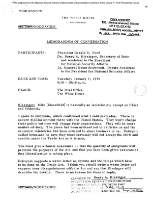 January 7, 1975 - Ford, Kissinger