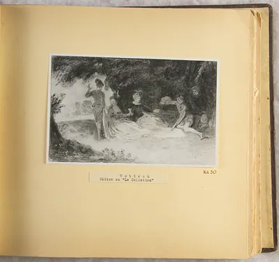 Watteau: "Skizze zu 'La Collation'"