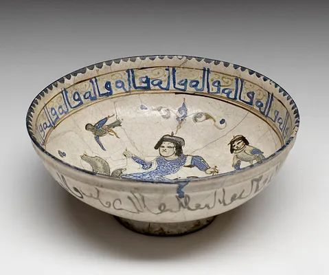 Bowl with Man Riding Camel