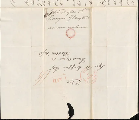 John Dupee to George Coffin, 7 May 1836