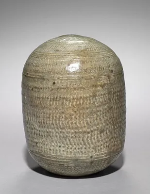 Wine Cask with Stamped Floral Decoration
