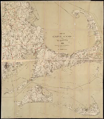 Map of Cape Cod and vicinity