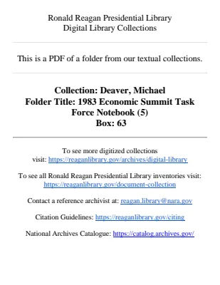 1983 Economic Summit Task Force Notebook (5)