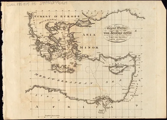 General outline of the Authors route as adapted to the second section of part the second of these travels