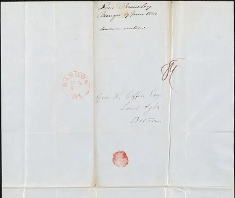 Levi Bradley to George Coffin, 27 June 1844