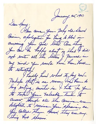 Letter from Myra Hornbuckle to Harry S. Truman