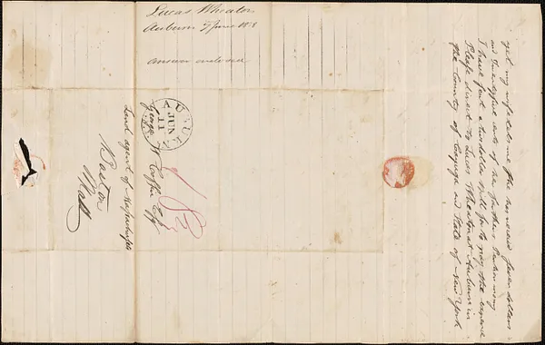 Lucas Wheaton to George Coffin, 7 June 1838