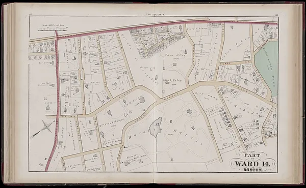 Atlas of the county of Suffolk, Massachusetts : vol. 2nd late city of Roxbury, now wards 13-14 and 15, city of Boston