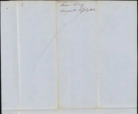 Sam Cony to George Coffin, 20 July 1848
