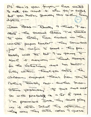 Letter from Christine Wallace to Bess W. Truman