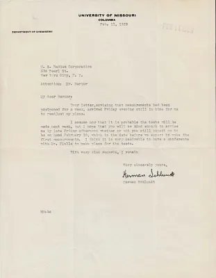 Letters Received to Mr. Barker [H.H. Barker], February 11, 1929
