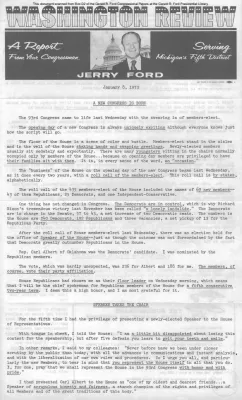 Ford Newsletter, January-April 1973