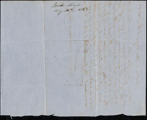 Isaiah Sharp to Samuel Warner, 24 August 1852