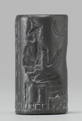 Cylinder Seal with a Presentation Scene and an Inscription