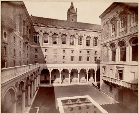 Boston Public Library. Copley Square. Courtyard