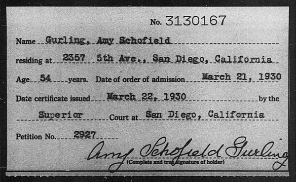 Gurling, Amy Schofield - 1930