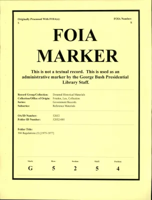 504 Regulations (5) [1975-1977]