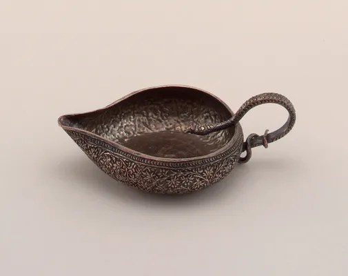 Oil Lamp with Snake Handle