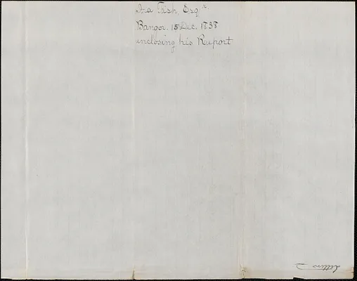 Ira Fish to George Coffin, 15 December 1838