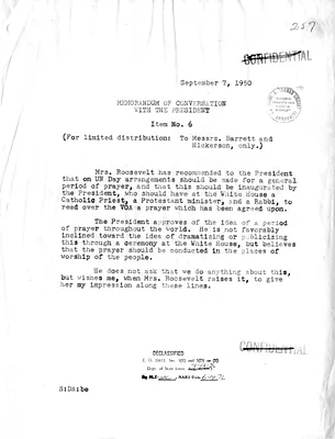 Memorandum of Conversation with Secretary of State Dean Acheson and President Harry S. Truman