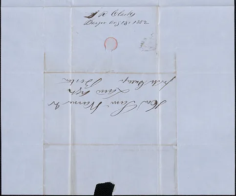 Isaac R. Clark to Samuel Warner, 13 August 1852