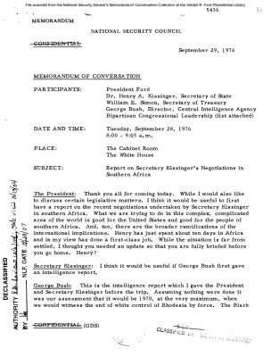 September 28, 1976 - Ford, Kissinger, Bipartisan Congressional Leadership