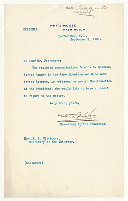 Letter from William Loeb to E. A. Hitchcock