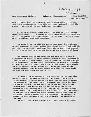 Michael Poeschke interview notes