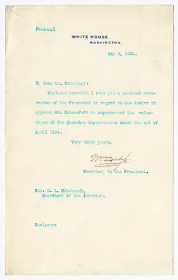Letter from William Loeb to E. A. Hitchcock