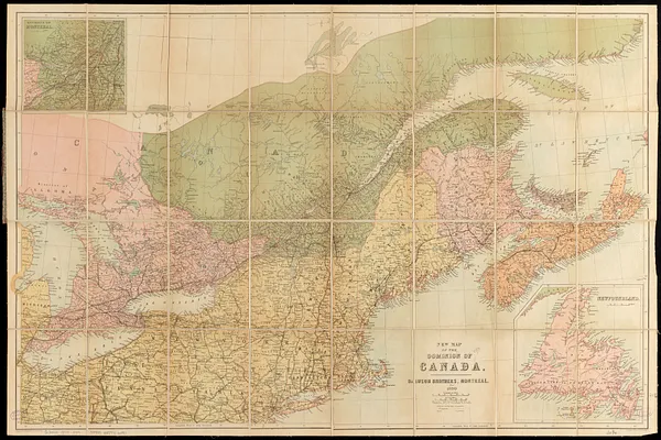 New map of the Dominion of Canada