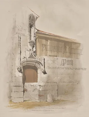 Picturesque Architecture in Paris, Ghent, Antwerp, Rouen:  Rue de La Licorne