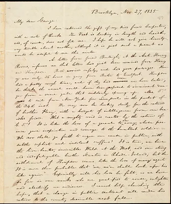 Letter from William Lloyd Garrison, Brooklyn, [Conn.], to George William Benson, Nov. 27, 1835