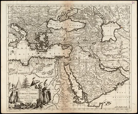 Accuratissima et maxima totius Turcici Imperii tabula cum omnibus suis regionibus novissima delineatio