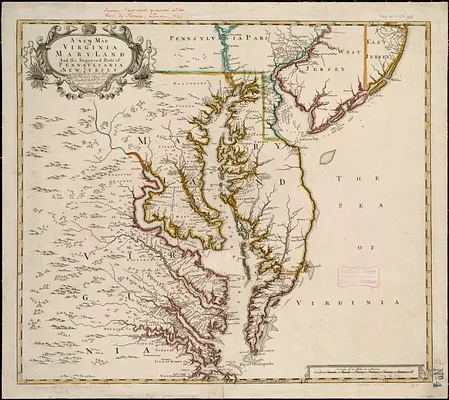 A new map of Virginia, Mary-land and the improved parts of Penn-sylvania & New Jersey