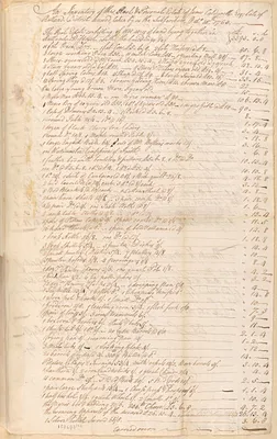 Inventory of the Estate of James Caldwell (copy)