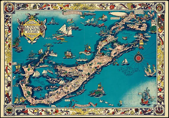 A map of the Bermuda Islands