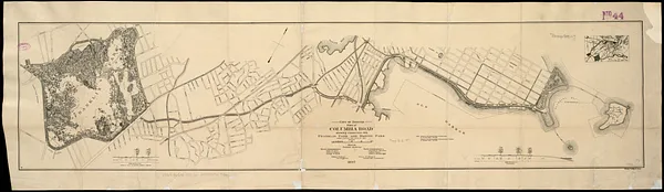 City of Boston plan of Columbia Road, showing connection with Franklin Park and Marine Park