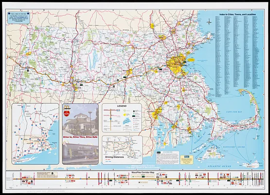 Massachusetts Turnpike map