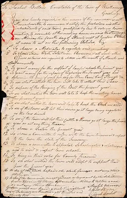 Town Meetings, 1822