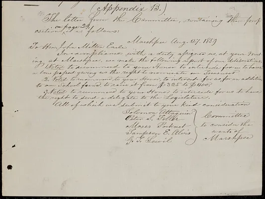 Appendix B- Mashpee Letter/Proposition