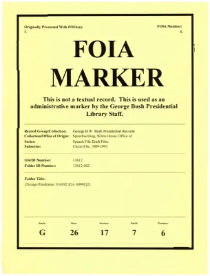 Chicago Fundraiser 3/16/92 [OA 6099] [2]