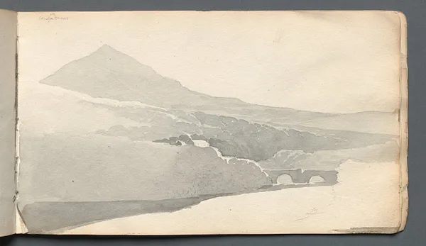 Sketchbook: "Mountainous Landscape with Bridge"