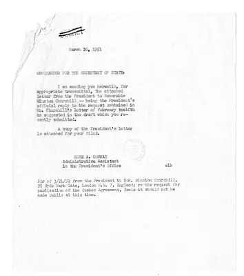Correspondence Between President Harry S. Truman and Winston Churchill with Related Material