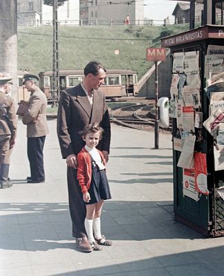 Railway Station Scene, Széll Kálmán tér, Budapest