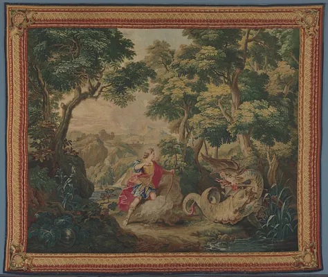 Apollo and the Serpent Python (from Set of Ovid's Metamorphoses)