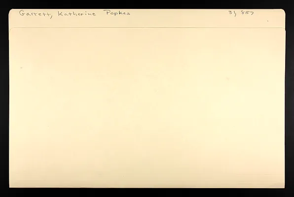 Garrett, Katherine Popkes
