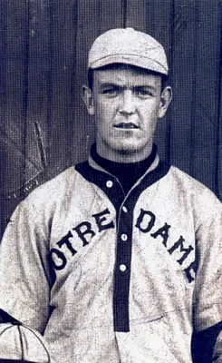 Milfordian Wendell Phillips in Notre Dame basebal uniform 1908