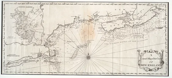 A correct map of the coast of New England
