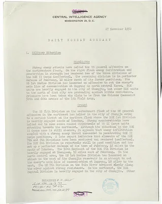 Memorandum, Daily Korean Summary
