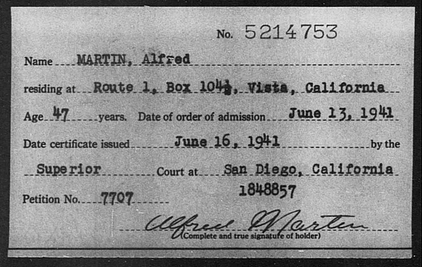 Martin, Alfred - 1941